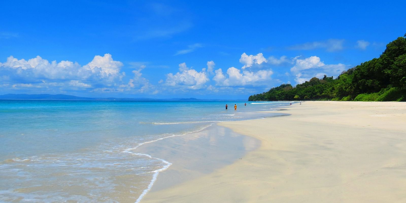 Stunning View of Radhanagar Beach: Eco-Friendly Tourism in the Andaman Islands